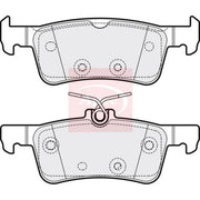 Apec Rear Brake Pad Set fits Ford Fiesta VII 2017-2021 1.0 1.5