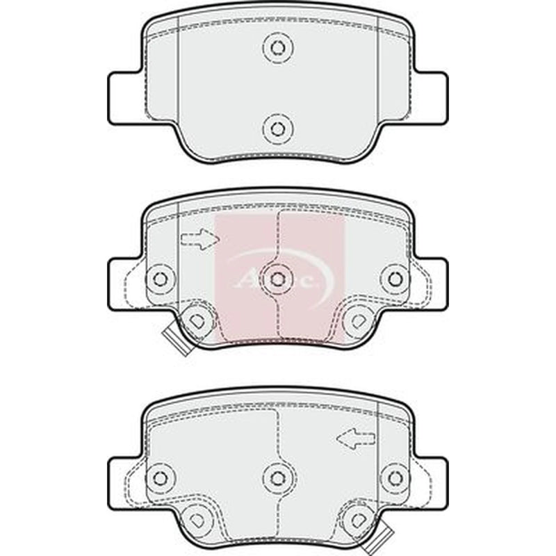 Apec Rear Brake Pad Set PAD1799