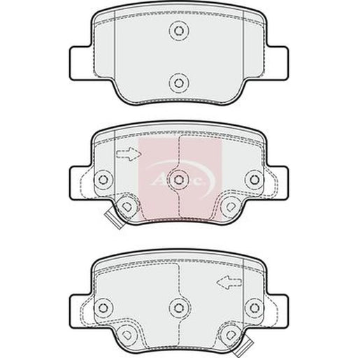 Apec Rear Brake Pad Set PAD1799