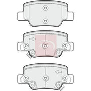 Apec Rear Brake Pad Set fits Toyota Verso 2009-2018 1.6 1.8 2.0 2.2