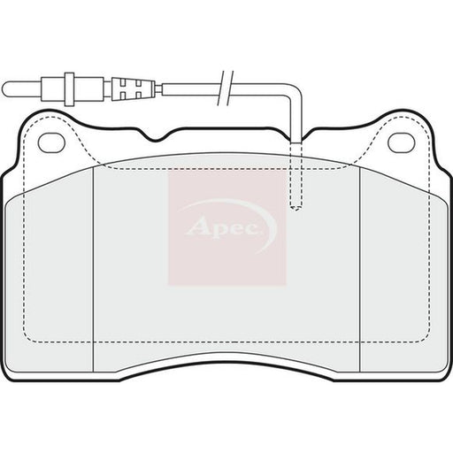 Apec Front Brake Vented Discs & Pads fits Citroën C8 2002 on 3.0