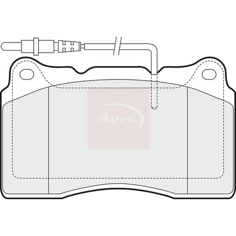 Apec Front Brake Pad Set fits Citroën C8 2002 on 3.0