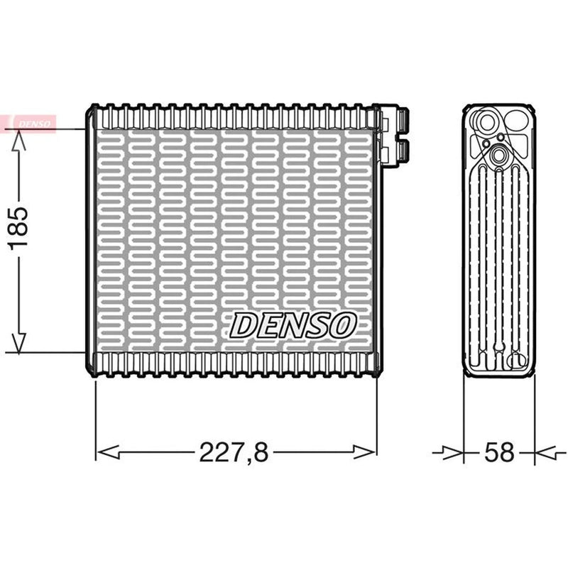 Denso Air Conditioning Evaporator fits Fiat Stilo 2001-2007