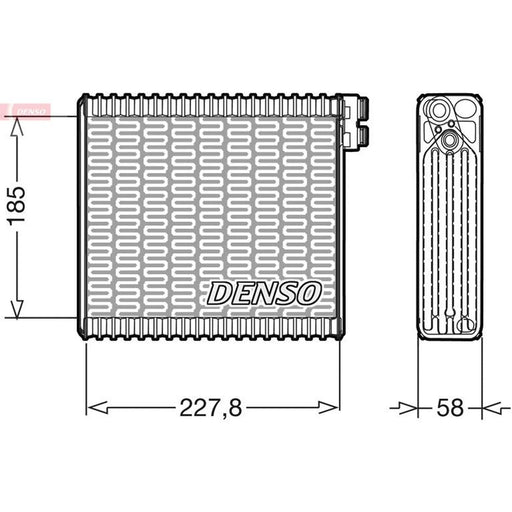 Denso Air Conditioning Evaporator fits Fiat Stilo 2001-2007