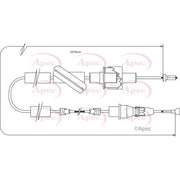 Apec Clutch Control Cable Pull fits Ford Transit 1985-1992 1.6 2.0 2.5