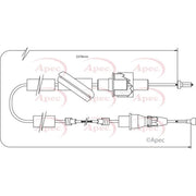 Apec Clutch Control Cable Pull CAB5003
