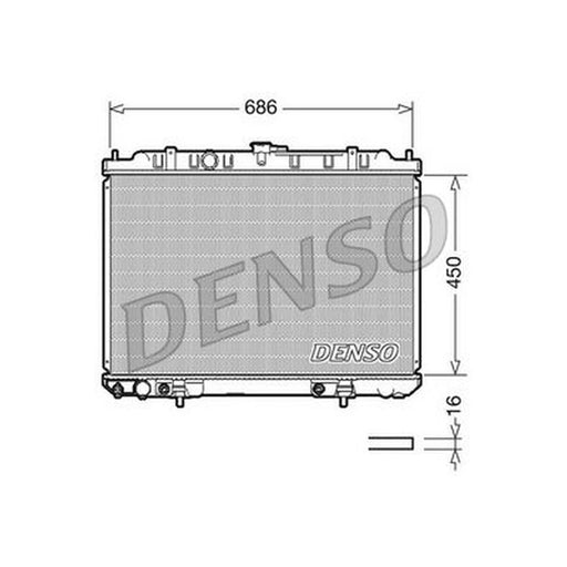 Denso Engine Radiator DRM46008