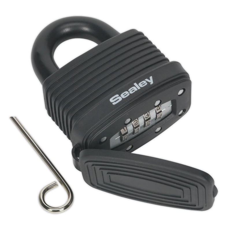 Sealey Steel Body Weatherproof Combination Padlock 48mm PL302CW Sealey - Dynamic Drive