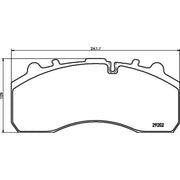 DON Front Brake Pad Set fits Alexander Dennis Enviro200 2004-2015