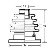 Borg & Beck Drive Shaft Bellow Kit transmission sided BCB2717