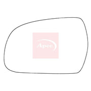 Apec Exterior Wing Mirror Glass Left fits Audi A3 2003-2013 1.2 1.4 1.6 1.8 2.0