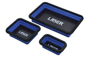 Laser Magnetic Parts Tray Set 3pc - 8755 Laser - Dynamic Drive