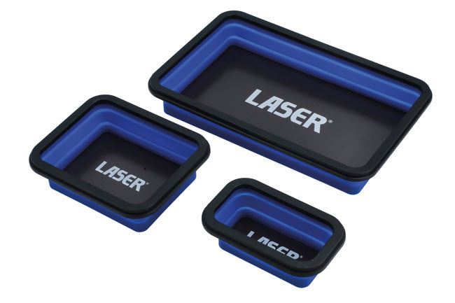 Laser Magnetic Parts Tray Set 3pc - 8755 Laser - Dynamic Drive