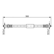 Bosch Brake Hydraulic Hose Line Rear fits Ford Ka 1996-2008 1.3 1.6