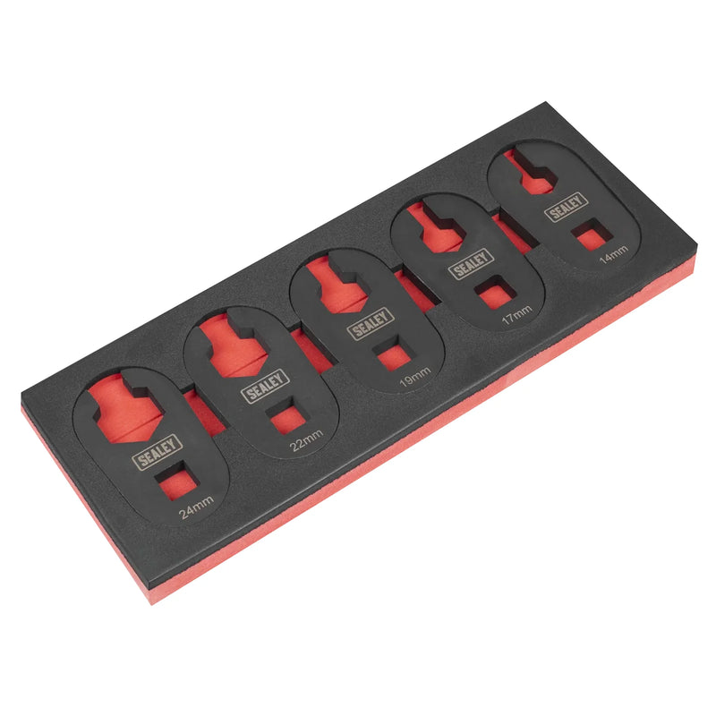Sealey Limited Access Crow's Foot Spanner Set 1/2"Sq Drive 5 Piece - SX0329