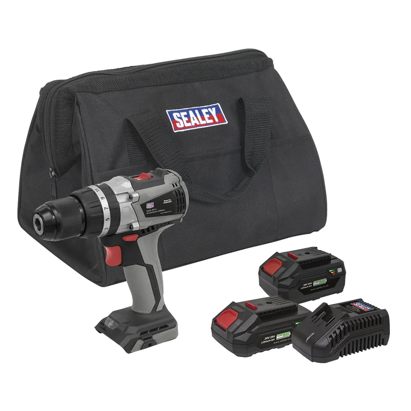 Sealey Premier SV20 Series 13mm Brushless Cordless Combi Drill Kit 20V - 2