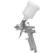 Siegen 1mm Set-Up Gravity Feed Touch-Up Spray Gun Paint Car Bodyshop Panel Sealey  - Dynamic Drive