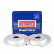 Borg & Beck Front & Rear Brake Discs & Pads fits Toyota Prius 2008-2016 1.8