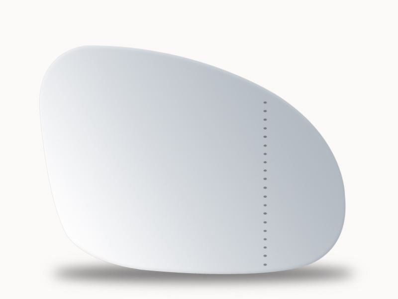 Summit Stick-On Aspheric Mirror Glass fits VW Golf Passat 05 on RHS Summit - Bars 4 Cars