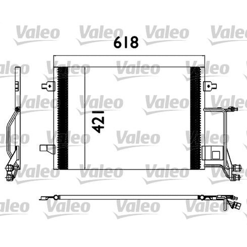 Valeo Air Conditioning Condenser 817666