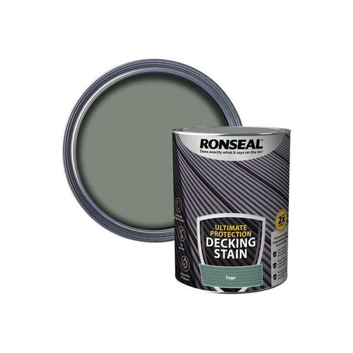 Ronseal Ultimate Protection Decking Stain Sage 5 litre Ronseal - NN4 Online