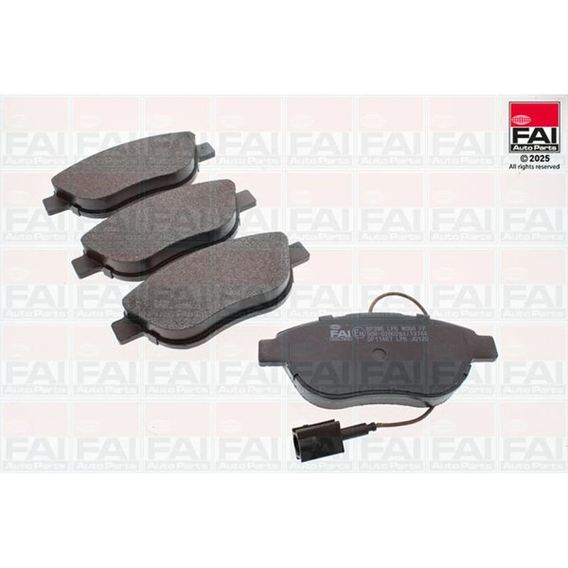 FAI Front Brake Pad Set fits Abarth 500 / 595 / 695 2008 on 1.4