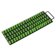 Sealey Premier Hi-Vis Green 1/4" 3/8" & 1/2" Square Drive Socket Rail Tray Sealey  - Dynamic Drive