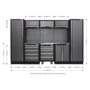 Sealey Superline Pro 3.2m Storage System Stainless Worktop APMSSTACK03SS Sealey - Dynamic Drive