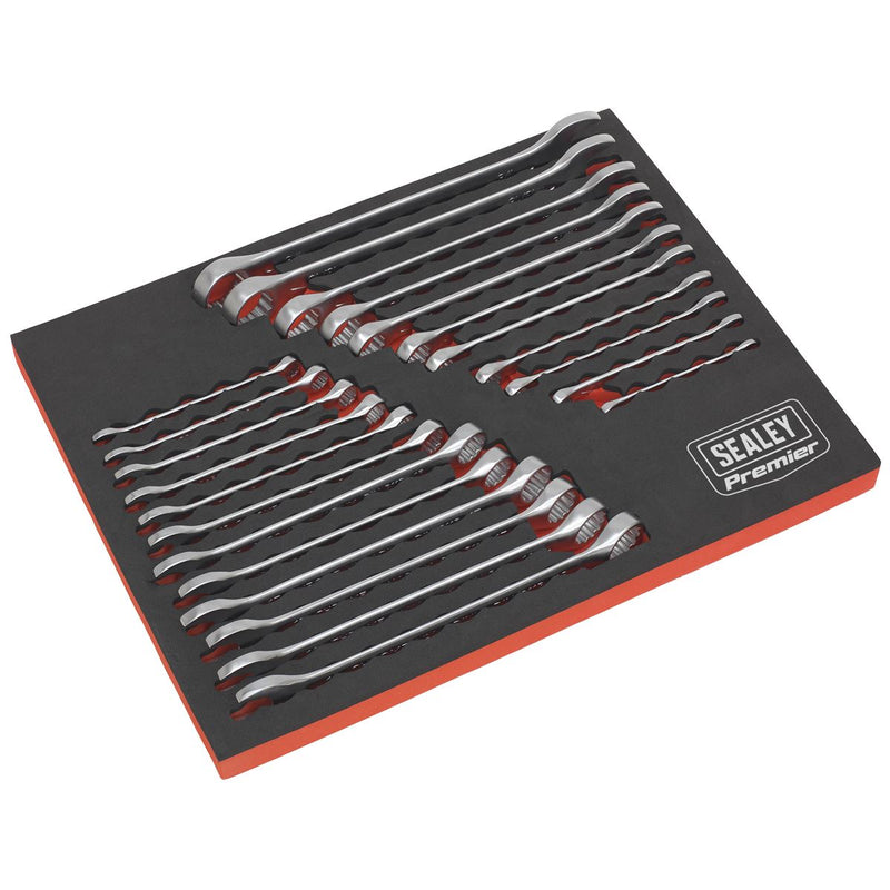 Sealey Premier 23pc Cold Stamped Metric Imperial Combination Spanner Set EVA Sealey  - Dynamic Drive