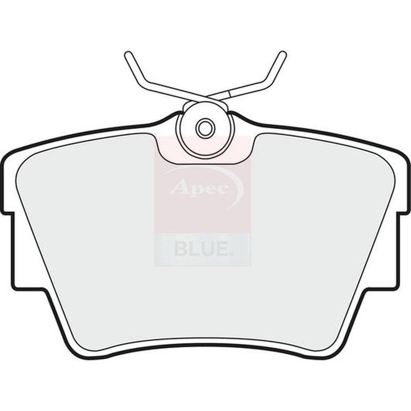 Apec Rear Brake Pad Set fits Fiat Talento 2016 on 1.6