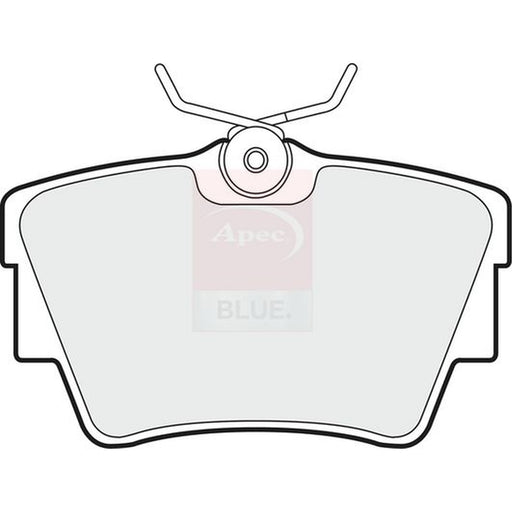Apec Rear Brake Pad Set fits Fiat Talento 2016 on 1.6