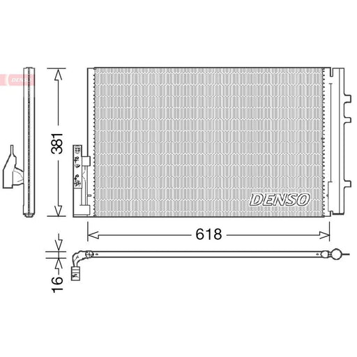 Denso Air Conditioning Condenser fits Alpina XD3 2013-2018