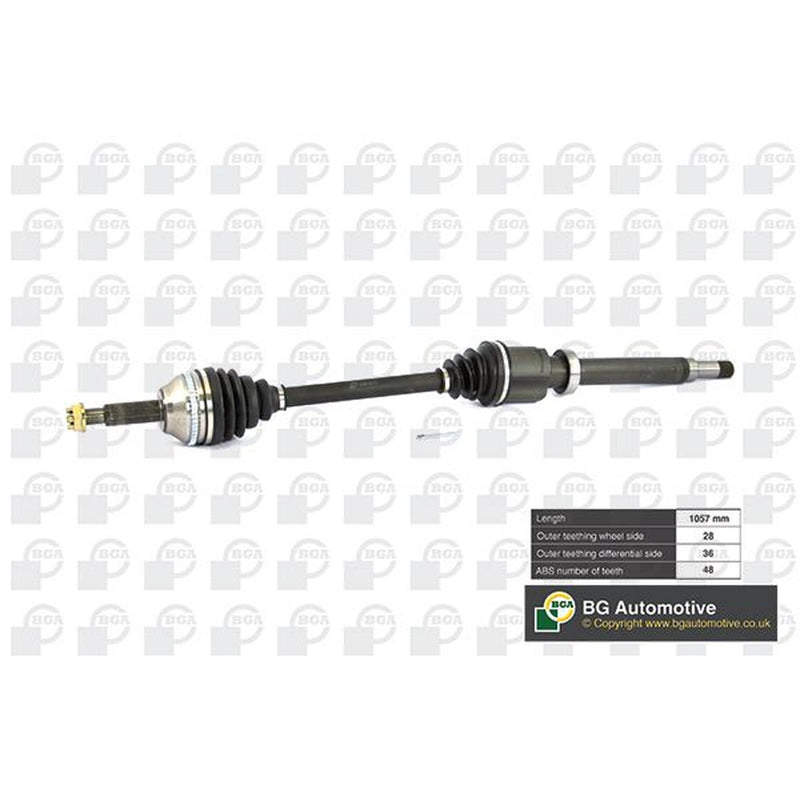 BGA CV Drive Shaft Driveshaft Front Right fits Ford Transit 2006-2014 2.2