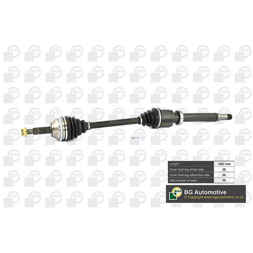 BGA CV Drive Shaft Driveshaft Front Right fits Ford Transit 2006-2014 2.2