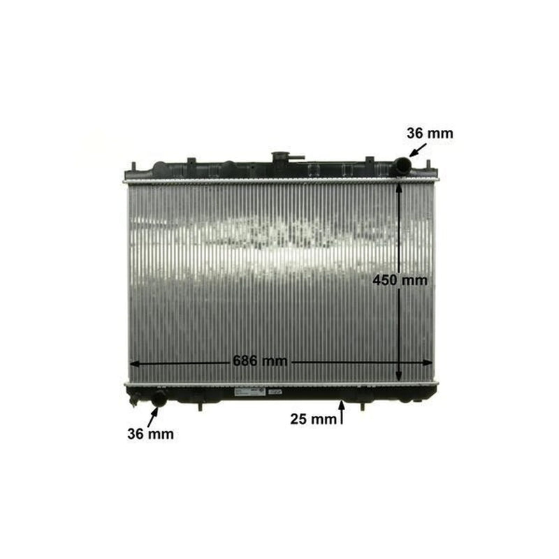 Mahle Engine Radiator fits Nissan X-Trail I 2001-2013 2.2