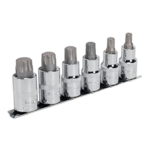 Sealey Trx-P* Socket Bit Set 6Pc 1/2Inchsq Drive 55mm Sealey - Dynamic Drive
