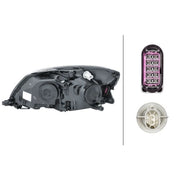 Hella Headlight Headlamp PY21W Right fits Skoda Fabia II 2006-2014