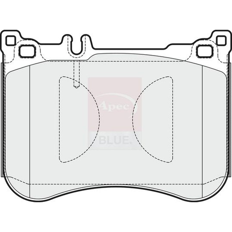 Apec Front Brake Pad Set fits Mercedes-Benz Cls 2018 on 257.361