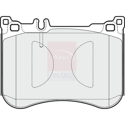 Apec Front Brake Pad Set fits Mercedes-Benz Cls 2018 on 257.361