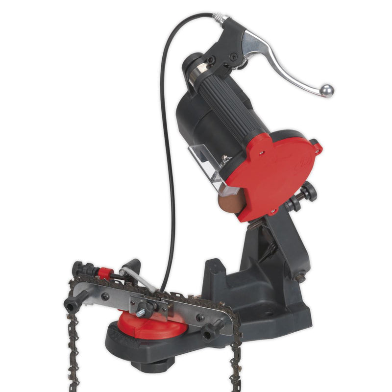 Sealey Chainsaw Blade Sharpener Quick Locating 85W SMS2002C Sealey - Dynamic Drive