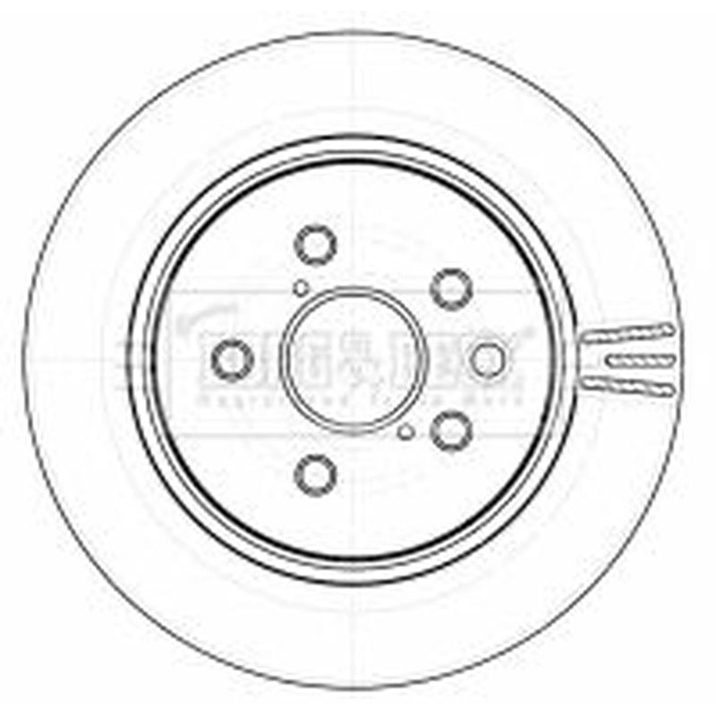 Borg & Beck Front & Rear Brake Discs & Pads fits Lexus Gs 2005-2011