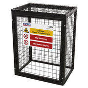 Sealey Safety Cage 2 x 19kg Gas Cylinders GCSC219 Sealey - Dynamic Drive