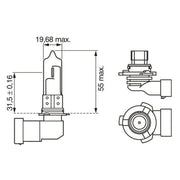 Bosch Car Light Bulb HB3 P20d 12V 60W