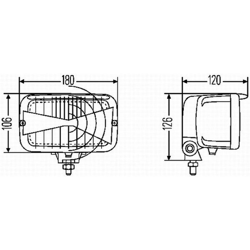 Hella Headlight Headlamp T4W Right fits John Deere Series 6010 1997-2003