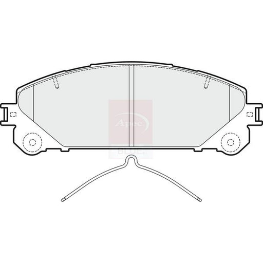 Apec Front Brake Pad Set fits Lexus Es 2018 on