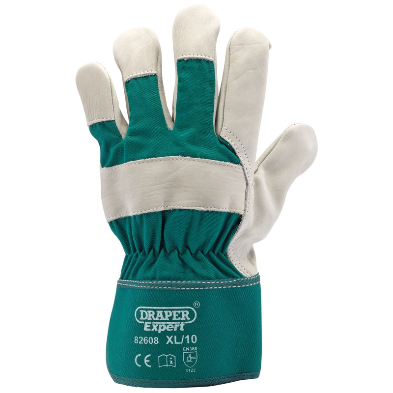 Draper Premium Leather Gardening Gloves, Extra Large 82608 Draper - Dynamic Drive