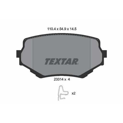 Textar Front Brake Pad Set 2331401