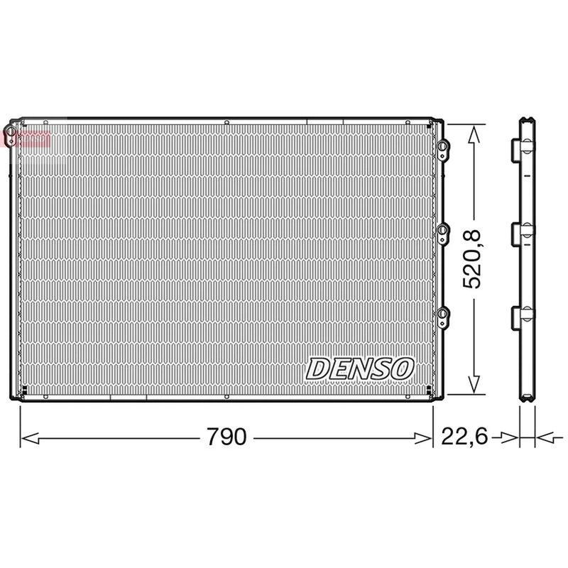 Denso Air Conditioning Condenser fits Vdl Futura 2010-2016
