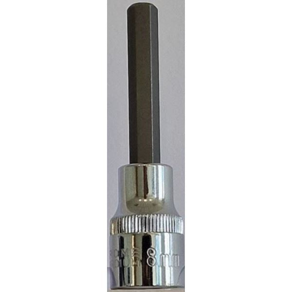 Carlyle Hand Tools 1/2Dr 8mm Hex Bit Socket 80mm Long Carlyle Hand Tools - Dynamic Drive