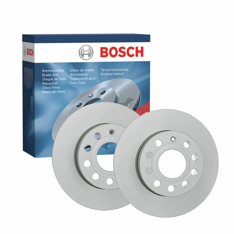 Bosch 2 x Solid Rear Brake Discs 0986479B78-x2